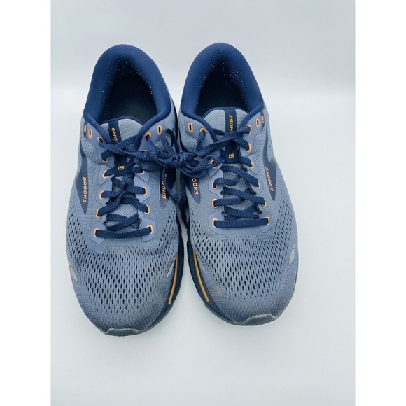 Brooks Mens Ghost 15 1103931D025 Blue Running Shoes Sneakers Size 10 2E